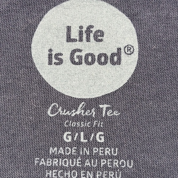 Life Is Good Navy Crusher Tee - Picture 3 of 3